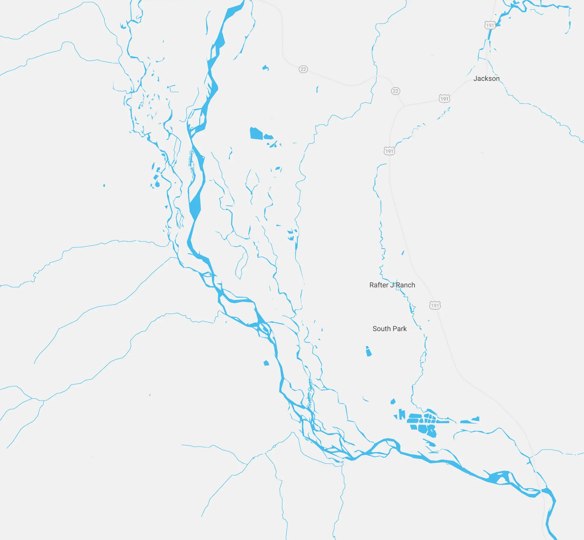 Map of the Snake River