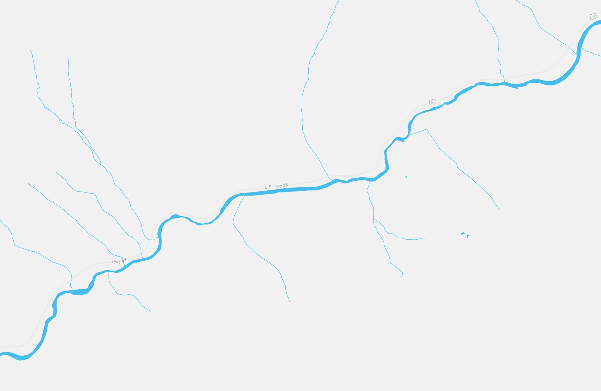 Map of the Snake River